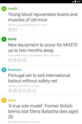 Yahoo News Digest android App screenshot 1